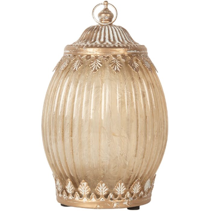 Clayre & Eef 6GL5220 Decoración con LED Ø 11x18 cm / 2xAAA