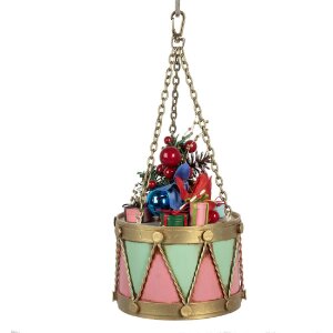 Clayre & Eef 6Y5865P Decoración Tambor Ø 12x16/27 cm Rosa