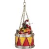 Clayre & Eef 6Y5865Y Decoración Tambor Ø 12x16/27 cm Amarillo-Rojo