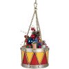 Clayre & Eef 6Y5865Y Decoración Tambor Ø 12x16/27 cm Amarillo-Rojo