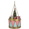 Clayre & Eef 6Y5866 Decoración Tambor Rosa Azul Ø 17x25/37 cm
