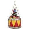 Tambor decorativo Clayre & Eef 6Y5867Y Ø 21x34/43 cm Amarillo Rojo