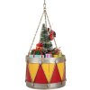 Tambor decorativo Clayre & Eef 6Y5867Y Ø 21x34/43 cm Amarillo Rojo