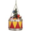 Tambor decorativo Clayre & Eef 6Y5867Y Ø 21x34/43 cm Amarillo Rojo