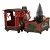Decoración Locomotora Clayre & Eef 6Y5871 35x16x22 cm Rojo