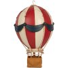 Decoración Globo Aerostático Clayre & Eef 6Y5874 Ø 26x42 cm Rojo y Beige