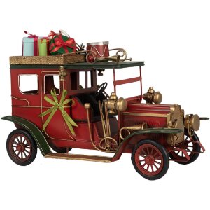 Decoración Coche Clayre & Eef 6Y5875 Rojo 42x18x28 cm
