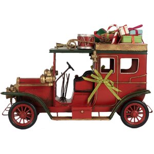 Decoración Coche Clayre & Eef 6Y5875 Rojo 42x18x28 cm