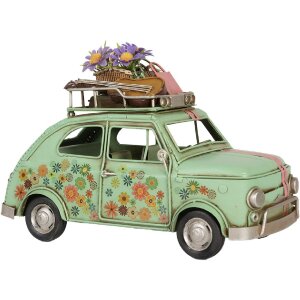 Clayre & Eef 6Y5876 Decoración Auto Verde 26x12x18 cm