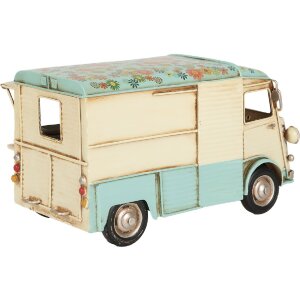 Decoración Foodtruck Clayre & Eef 6Y5877 26x14x14 cm Beige Azul