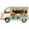 Decoración Foodtruck Clayre & Eef 6Y5877 26x14x14 cm Beige Azul