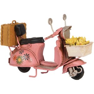 Clayre & Eef 6Y5879 Modelo Motocicleta 12x6x8 cm Rosa Beige