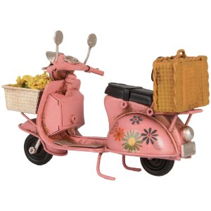 Clayre & Eef 6Y5879 Modelo Motocicleta 12x6x8 cm Rosa Beige