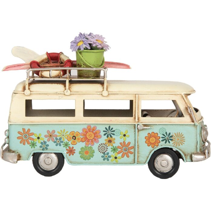 Clayre & Eef 6Y5880 Modelo Autobús 17x7x11 cm Azul Beige