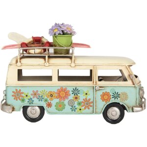 Clayre & Eef 6Y5880 Modelo Autobús 17x7x11 cm Azul Beige