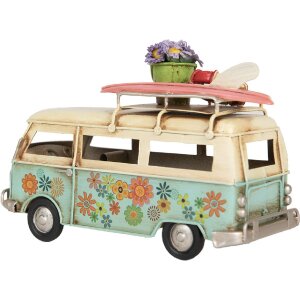 Clayre & Eef 6Y5880 Modelo Autobús 17x7x11 cm Azul Beige