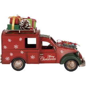 Decoración Auto Clayre & Eef 6Y5881 Rojo 26x11x17 cm