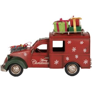 Decoración Auto Clayre & Eef 6Y5881 Rojo 26x11x17 cm