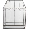 Clayre & Eef 5GL0022 Mini invernadero decorativo 35x15x46 cm Negro Transparente