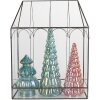 Clayre & Eef 5GL0022 Mini invernadero decorativo 35x15x46 cm Negro Transparente
