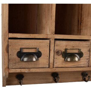 Armario de pared Clayre & Eef 5H0745 53x16x42 cm marrón