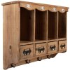 Armario de pared Clayre & Eef 5H0745 53x16x42 cm marrón