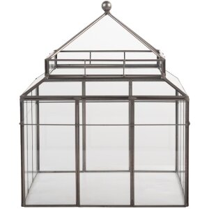 Clayre & Eef 6GL5362 Decoración Mini Invernadero 21x21x32 cm