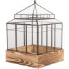 Clayre & Eef 6GL5362 Decoración Mini Invernadero 21x21x32 cm