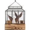 Clayre & Eef 6GL5362 Decoración Mini Invernadero 21x21x32 cm