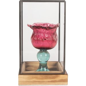 Clayre & Eef 6GL5365 Decoración Mini Invernadero 14x14x24 cm