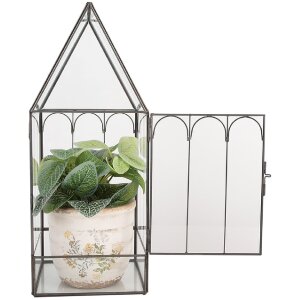 Mini invernadero decorativo Clayre & Eef 6GL5367 15x15x38 cm
