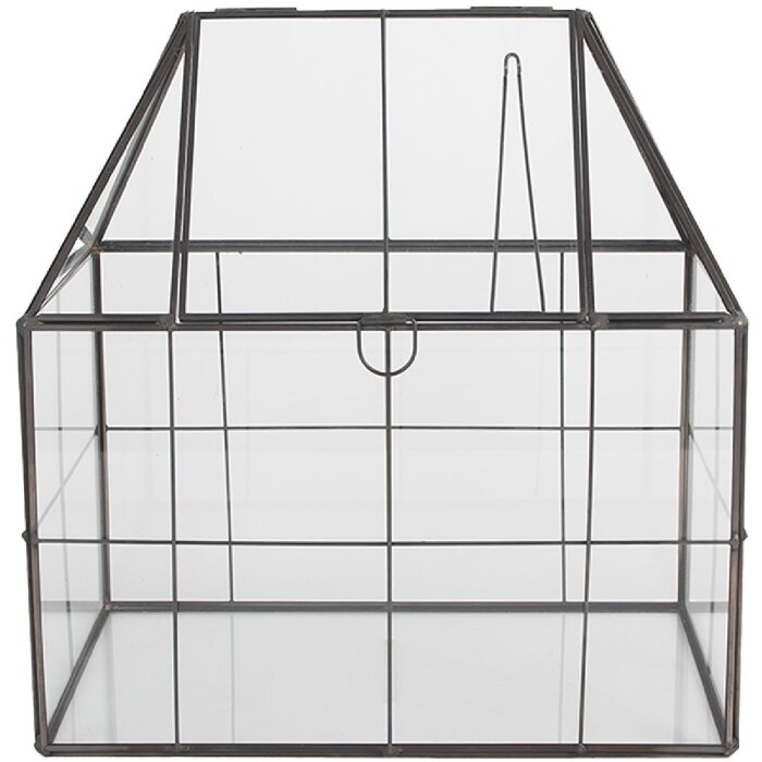 Clayre & Eef 6GL5368 Decoración mini Invernadero 25x16x26 cm