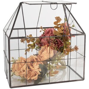 Clayre & Eef 6GL5368 Decoración mini Invernadero 25x16x26 cm
