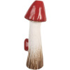 Decoración Hongo Clayre & Eef 6TE0578 16x14x41 cm Blanco y Rojo