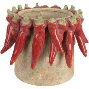 Maceta de terracota Clayre & Eef 6TE0579L Ø...
