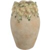 Clayre & Eef 6TE0582 Maceta de flores Ø 18x27 cm Beige-Amarillo Terracota