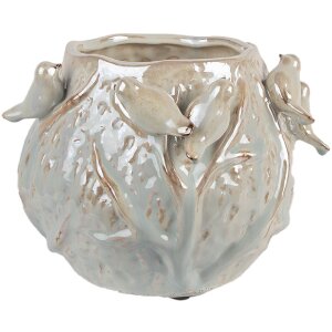 Maceta Clayre & Eef 6TE0587 22x21x17 cm Verde Gris