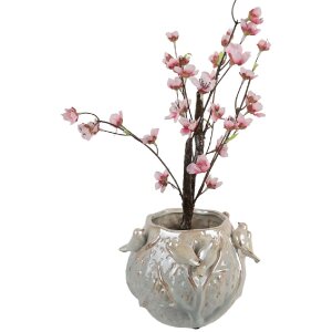 Maceta Clayre & Eef 6TE0587 22x21x17 cm Verde Gris