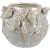 Maceta Clayre & Eef 6TE0587 22x21x17 cm Verde Gris