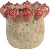 Maceta Clayre & Eef 6TE0588L Ø 19x16 cm Beige-Rojo