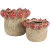 Maceta Clayre & Eef 6TE0588L Ø 19x16 cm Beige-Rojo