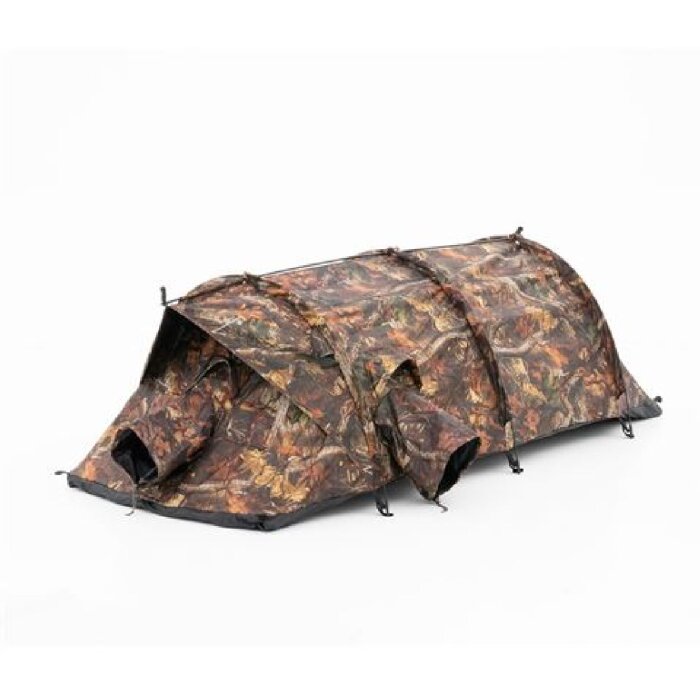 Tienda de campaña de camuflaje Buteo Photo Gear Falco Mark IV Marrón Tienda Individual 3 Aberturas