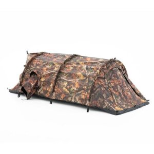 Tienda de campaña de camuflaje Buteo Photo Gear Falco Mark IV Marrón Tienda Individual 3 Aberturas