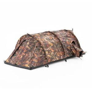 Tienda de campaña de camuflaje Buteo Photo Gear Falco Mark IV Marrón Tienda Individual 3 Aberturas