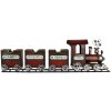 Tren Decorativo Clayre & Eef 5Y1298 95x19x28 cm