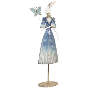 Conejo Decorativo Clayre & Eef 5Y1350 26x12x73 cm