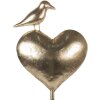 Corazón Decorativo Clayre & Eef 5Y1373 24x11x68 cm Dorado