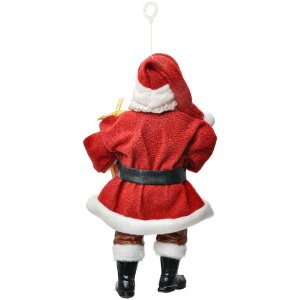 Adorno Colgante Papá Noel Clayre & Eef 66245 10x6x17 cm Rojo y Blanco