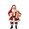 Adorno Colgante Papá Noel Clayre & Eef 66245 10x6x17 cm Rojo y Blanco