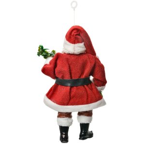 Clayre & Eef 66248 Decoración Colgante Papá Noel 10x6x17 cm